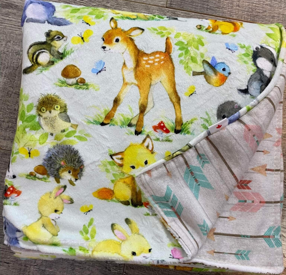 Farmhouse Mini Blanket - Bambi