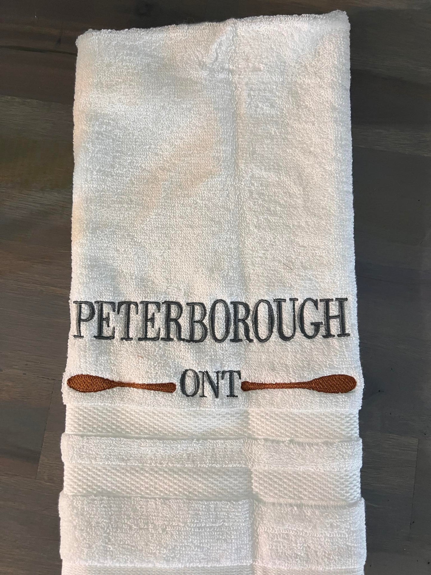 Lake Embroidered Hand Towels
