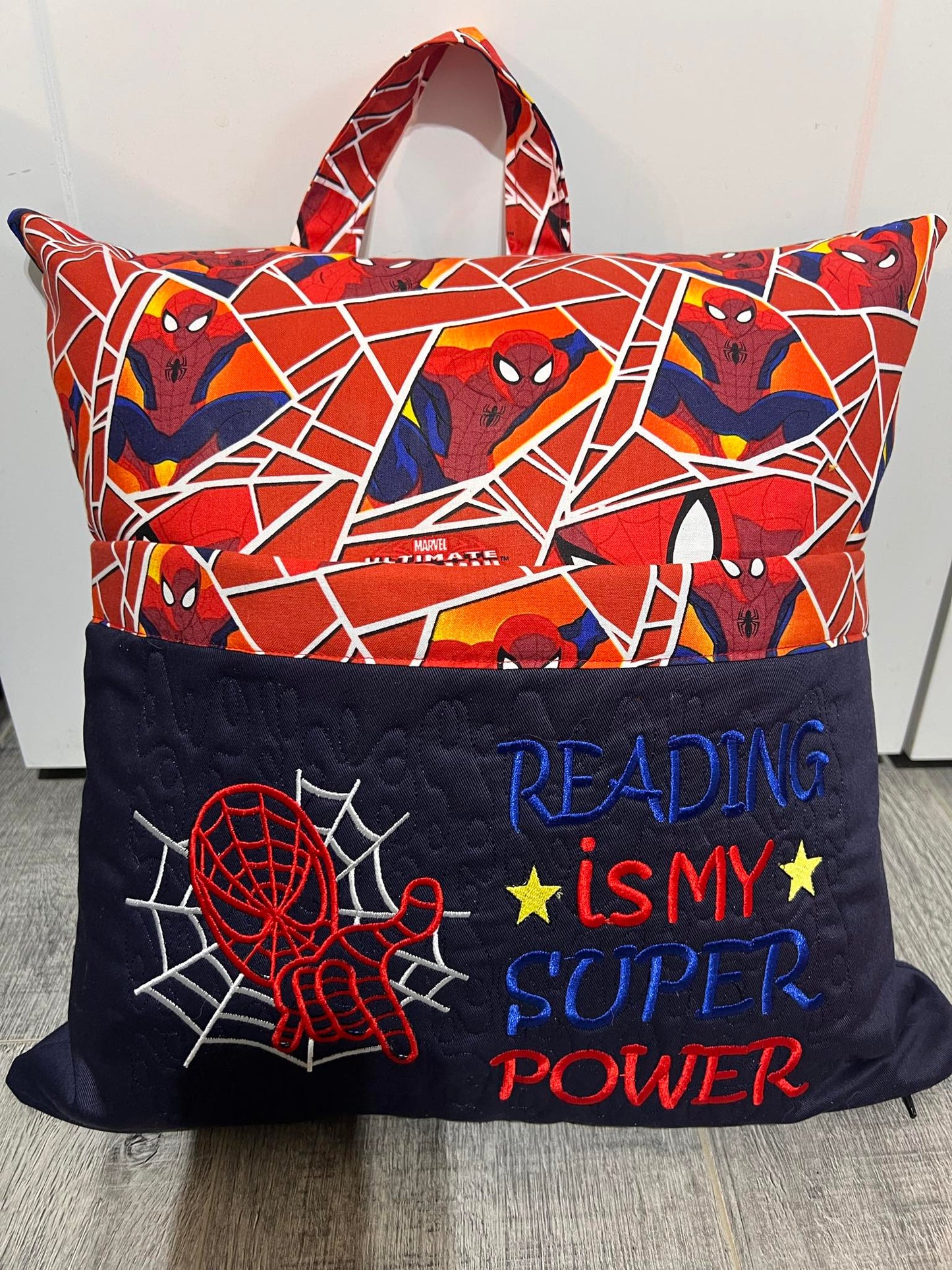 Reading Pillow - Spiderman