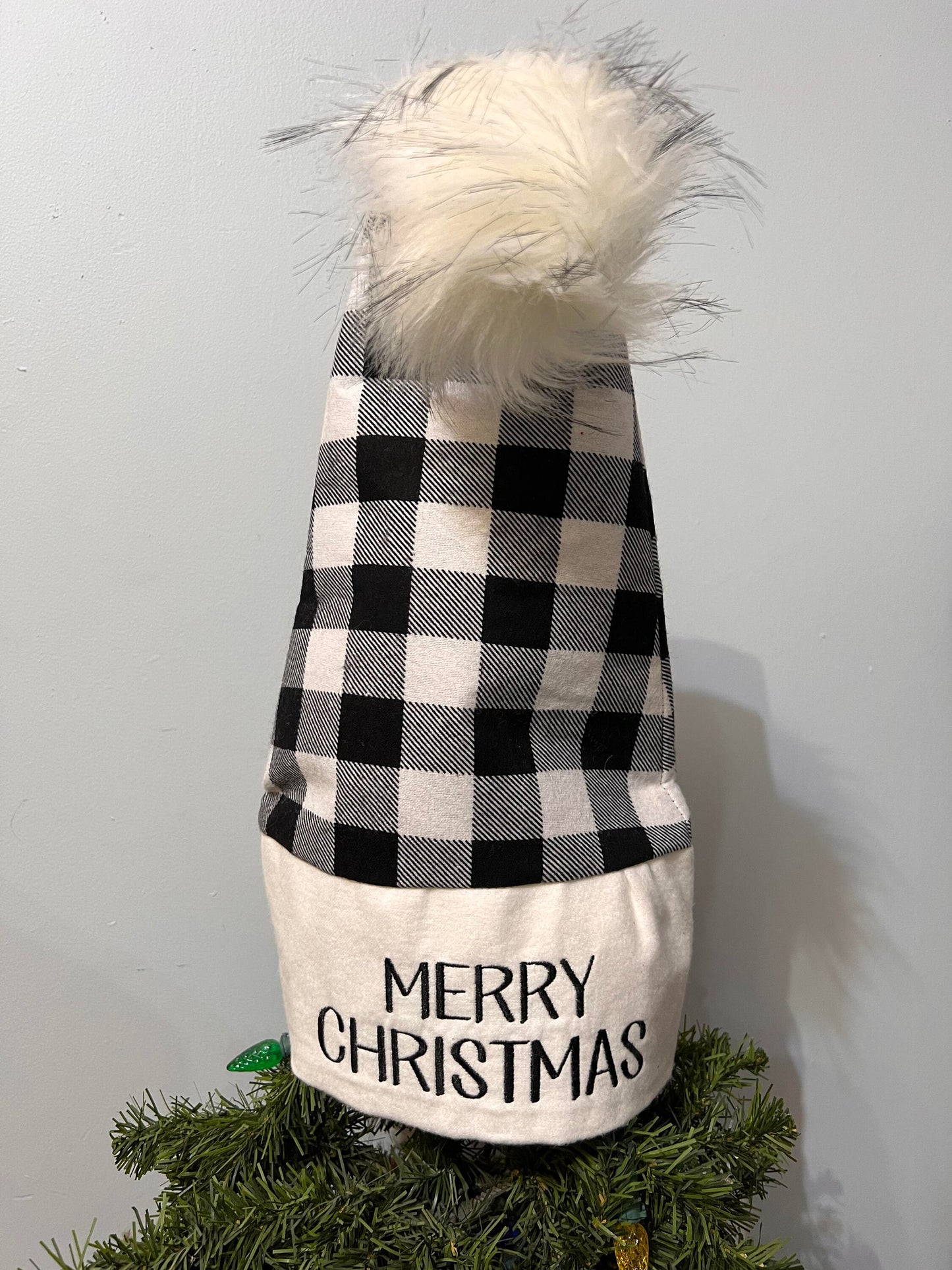 Tree Topper | Christmas Decor | Santa Hat