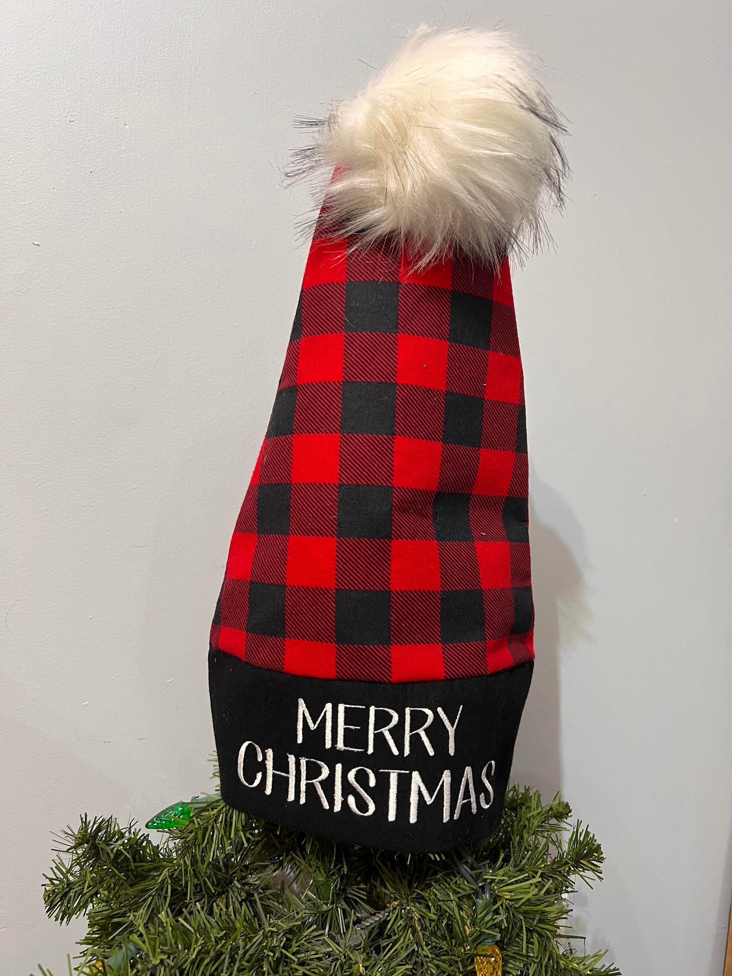 Tree Topper | Christmas Decor | Santa Hat