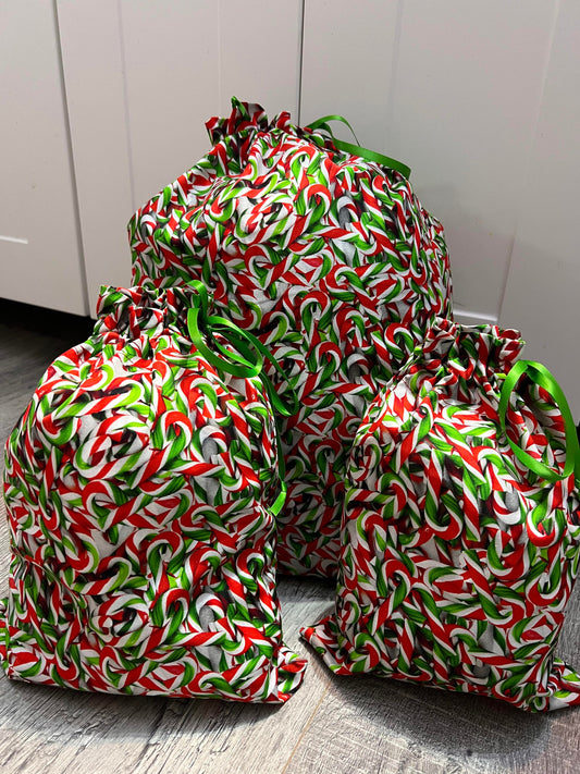 Reusable Gift Bag - Candy Cane