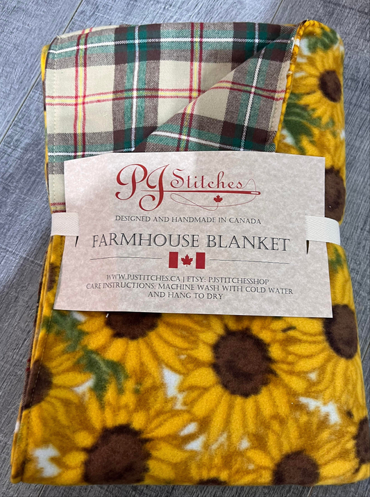 Sunflower Farmhouse Blanket