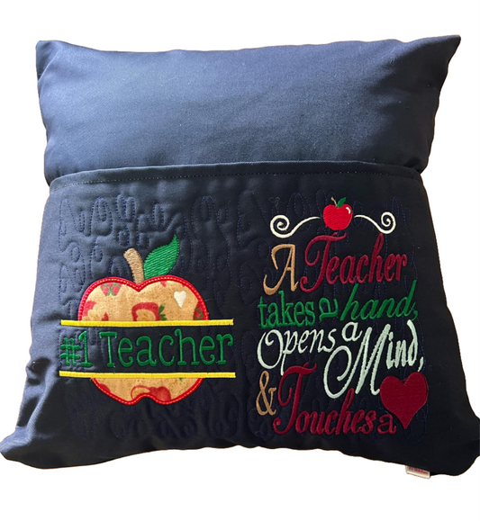 #1 Teacher Reading Pillow