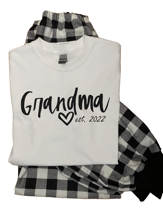 Grandma Pyjamas - White