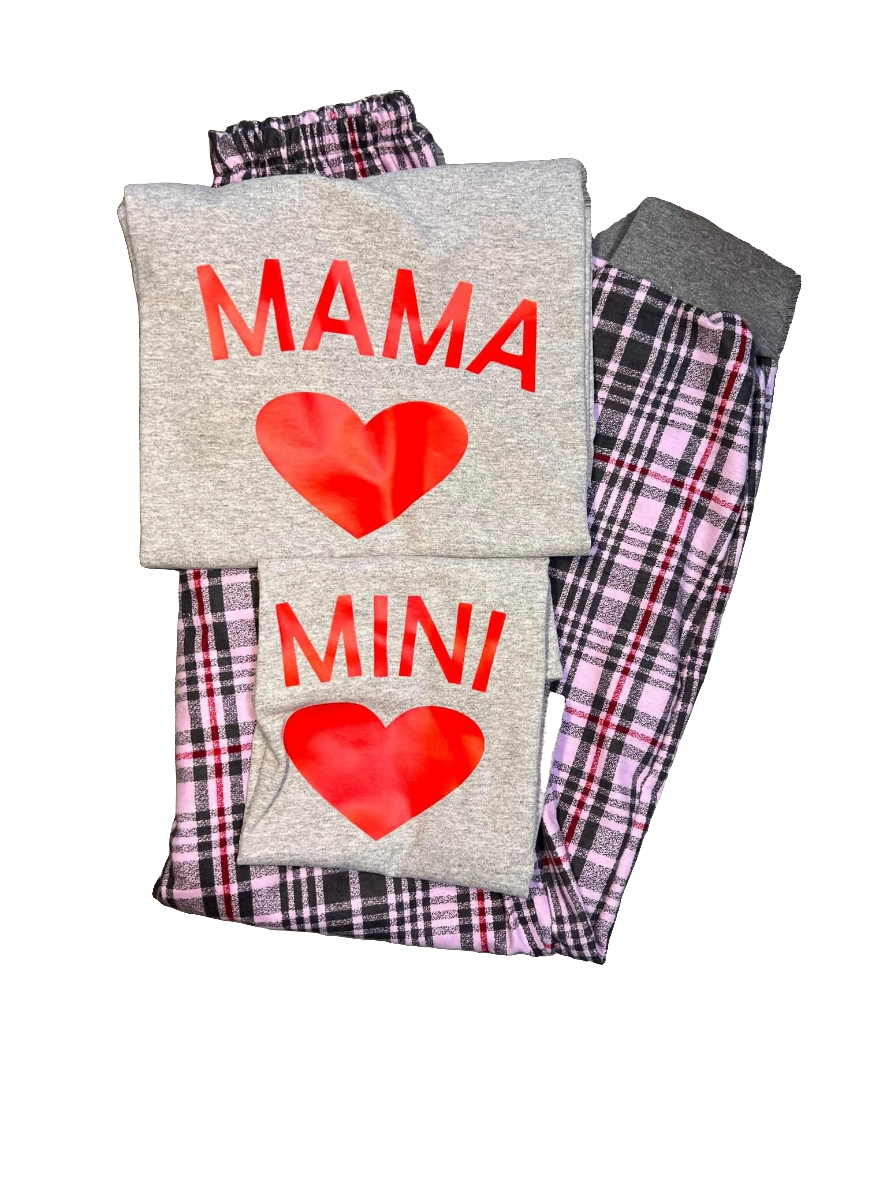 Pink Plaid Mama Pyjamas