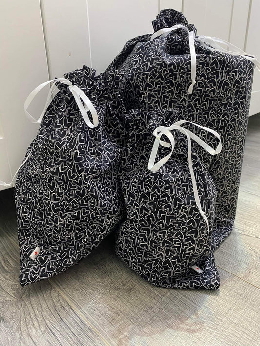 Reusable Gift Bags - Hearts