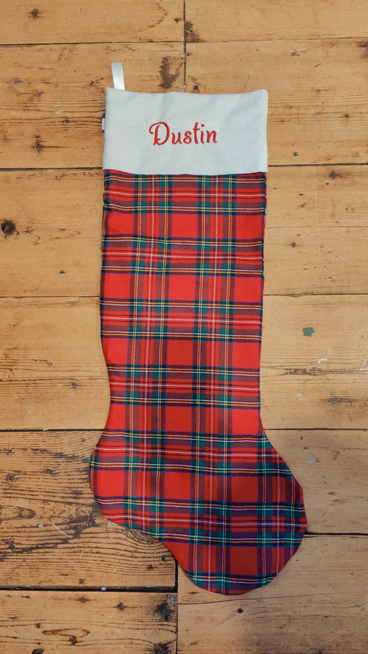 Large Christmas Stocking - Royal Stewart