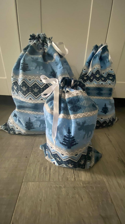 Reusable Gift Bags - Blue Moose